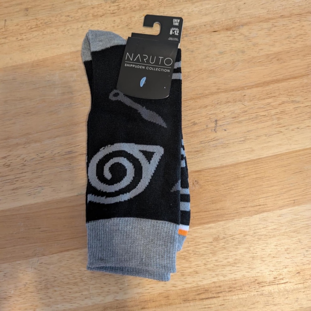 🆕 NWT Naruto Shippuden Collection Crew Tube Suck 8-12